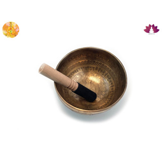 ขันทิเบตแฮนด์เมด ขนาด19ซม. น้ำหนัก926กรัม ชามทำสมาธิแฮนด์เมด Tibetan Handmade Singing Bowl