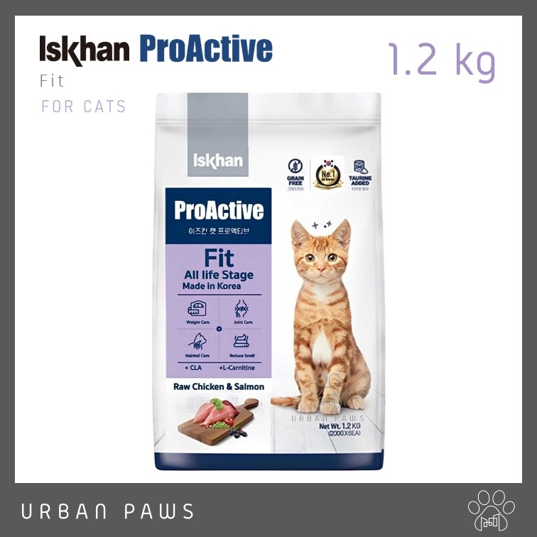 อาหารแมว Iskhan Cat - ProActive Fit สำหรับแมวทุกช่วงวัย Grain-free ขนาด 1.2 kg