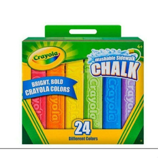 ชอล์คแท่งใหญ่ 24 แท่ง Outdoor chalk  Crayola ขนาดใหญ่จัมโบ้  กิจกรรมนอกบ้าน เด็กๆ ชอบ กล้ามเนื้อมัดเล็ก เสริมจินตนาการ