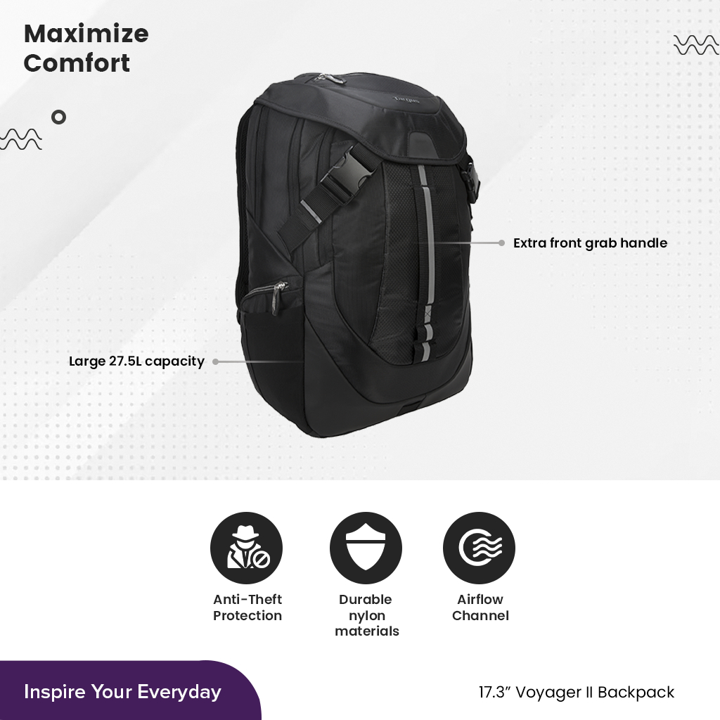 Targus 17.3" Voyager II Backpack (TSB953GL)