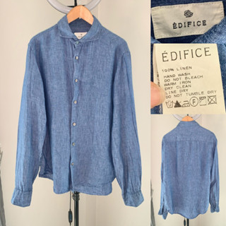 เสื้อเชิ้ตผ้าลินิน100% แบรนด์ Edifice Used like New! 23/311