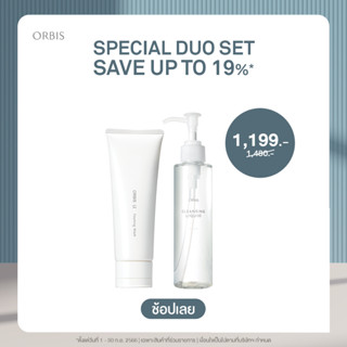 ORBIS DUO SET U WASH โฟมล้างหน้า + Cleansing Liquid (Oil Cut) ผลิตภัณฑ์ทำความสะอาดผิวหน้า