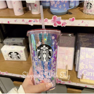 Starbucks Japan Sakura Holographic Cold Cup 🌸