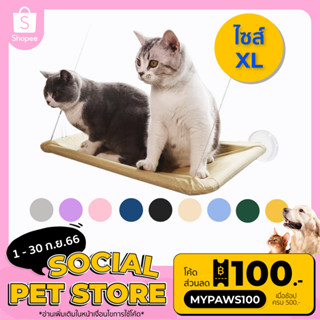 [🔥MYPAWS100] My Paws เปลแมว เปลแมวติดกระจก (C) ขนาดใหญ่ 55x35ซม. รับน้ำหนักได้ถึง 15kg ที่นอนแมว ของเล่นแมว