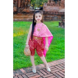 ชุดไทยสไบลูกไม้โจงพิมทอง 🎗️