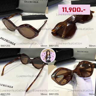 👜: New!! Balenciaga Sunglasses BB0125S 58 mm.‼️ก่อนกดสั่งรบกวนทักมาเช็คสต๊อคก่อนนะคะ‼️