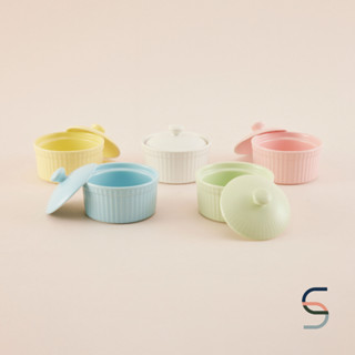 SARABARN Ceramic Small Baking Bowl with Lid | ถ้วยเซรามิก พร้อมฝา