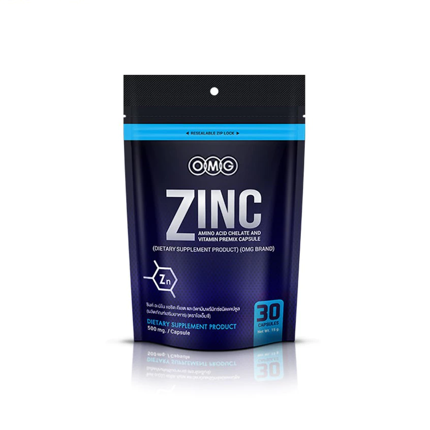 OMG Zinc ซิงค์ อะมิโน แอซิด คีเลต + วิตามินบีรวม 30 แคปซูล แร่ธาตุพื้นฐาน ก้าวแรกของการดูแลตัวเอง