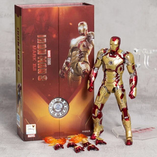 โมเดล ไอรอนแมน ZD Toys - IRON MAN Mark 42 Action Figure 18 Cm. ลิขสิทธิ์แท้ สเกล 1/10