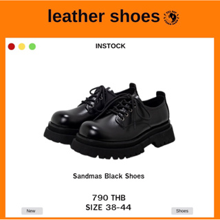 THEBOY-SANDMAS Black Shoes รองเท้าหนังโลฟเฟอร์