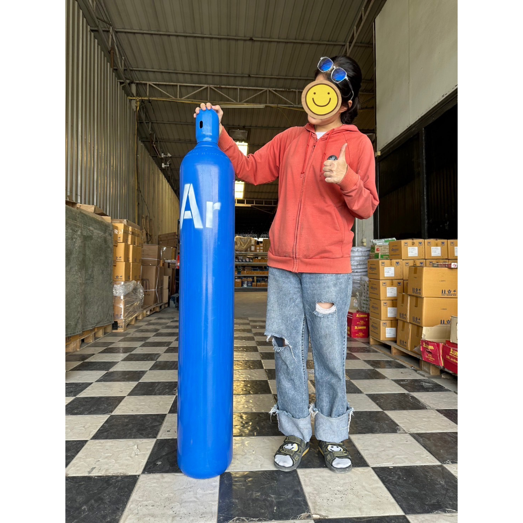 ถัง อาร์กอน (Argon) ถังใหม่พร้อมเนื้ออาร์กอน 6 คิว พร้อมบรรจุ อาร์กอน 40ลิตร สำหรับ งานอุตสาหกรรม