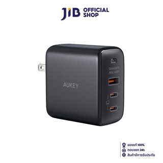 ADAPTER CHARGER (อะแดปเตอร์) AUKEY ADAPTER WALL CHARGER OMNIA II MIX 65W 3PORTS (PA-B6T) BLACK