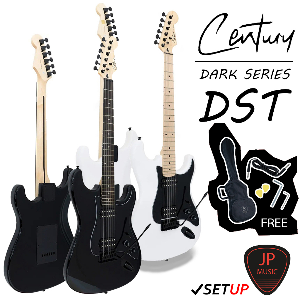 Century Dark Series Stratocaster DST กีต้าร์ไฟฟ้า [แถมฟรี กระเป๋าใส่กีต้าร์+สายแจ็ค+ปิ๊ก]