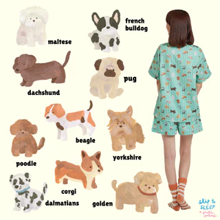 ชุดนอน sliptosleep - Doggy Shorts Set