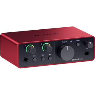 Focusrite Scarlett Solo (4th Gen) *ของแท้ประกัน 1ปี* USB-C Audio Interface ออดิโอ อินเตอร์เฟส รองรับ iOS, Mac, PC