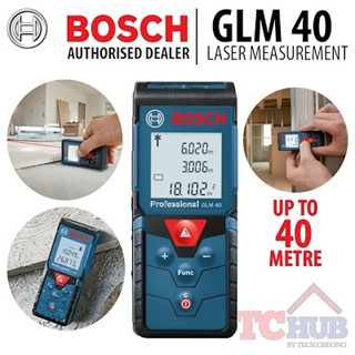 **รุ่นใหม่** BOSCH เลเซอร์ รุ่น GLM40 40 ม.สีน้ำเงิน-ดำ ของแท้พร้อมส่งโดยตัวแทนจำหน่าย