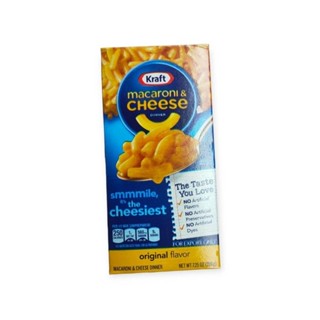 Kraft Macaroni&amp;Cheese Dinner Original Flavor 206 g.มะกะโรนี แอนด์ ชีส 206g.