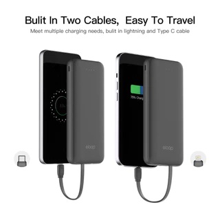 Orsen BY Eloop E30 / E33 / E33Line E34 แบตสำรอง 5000mAh 10000mAh 20000mAh Powerbank มีสายชาร์จในตัว