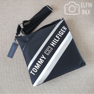 แท้ 💯 &lt;รุ่น US🇺🇸 ไม่เข้าไทย&gt; TOMMY HILFIGER Crossbody Bag กระเป๋าสะพายข้างทอมมี่ สีดำ