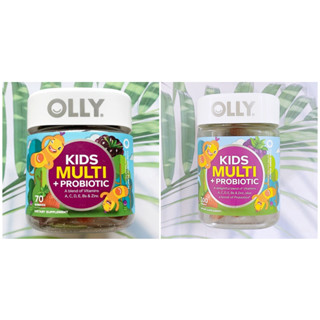 (OLLY®) Kids Multi + Probiotic, Yum Berry Punch Flavors Gummies วิตามินรวมและโปรไบโอติก สำหรับเด็ก แบบเม็ดเคี้ยว