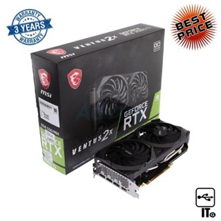 VGA MSI GEFORCE RTX 3060 TI VENTUS 2X OC - 8GB GDDR6X ประกัน 3Y การ์ดจอ กราฟิกการ์ด