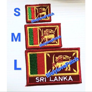 ธงSrilangka ศรีลังกา 🇹🇭 สินค้าไทย งานตรงปก 📛 สินค้าพร้อมส่ง ธงชาติ Patch Europe Flags Asia Iron Patch