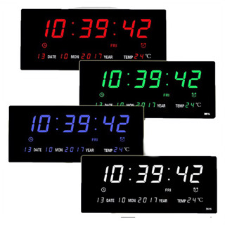 นาฬิกาดิจิตอลตั้งโต๊ะ และแขวนผนัง (JH3615) 36x15x3cm LED DIGITAL CLOCK