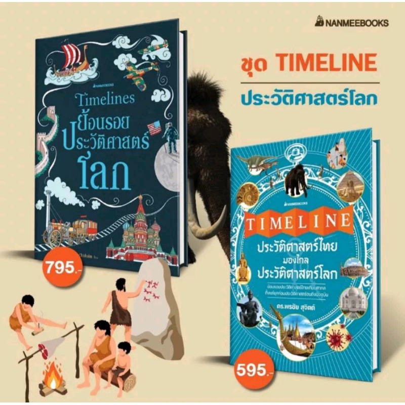 NANMEEBOOKS : Timeline ประวัติศาสตร์ไทย มองไกลประวัติศาสตร์โลก , Timeline ย้อนรอยประวัติศาสตร์โลก (ป