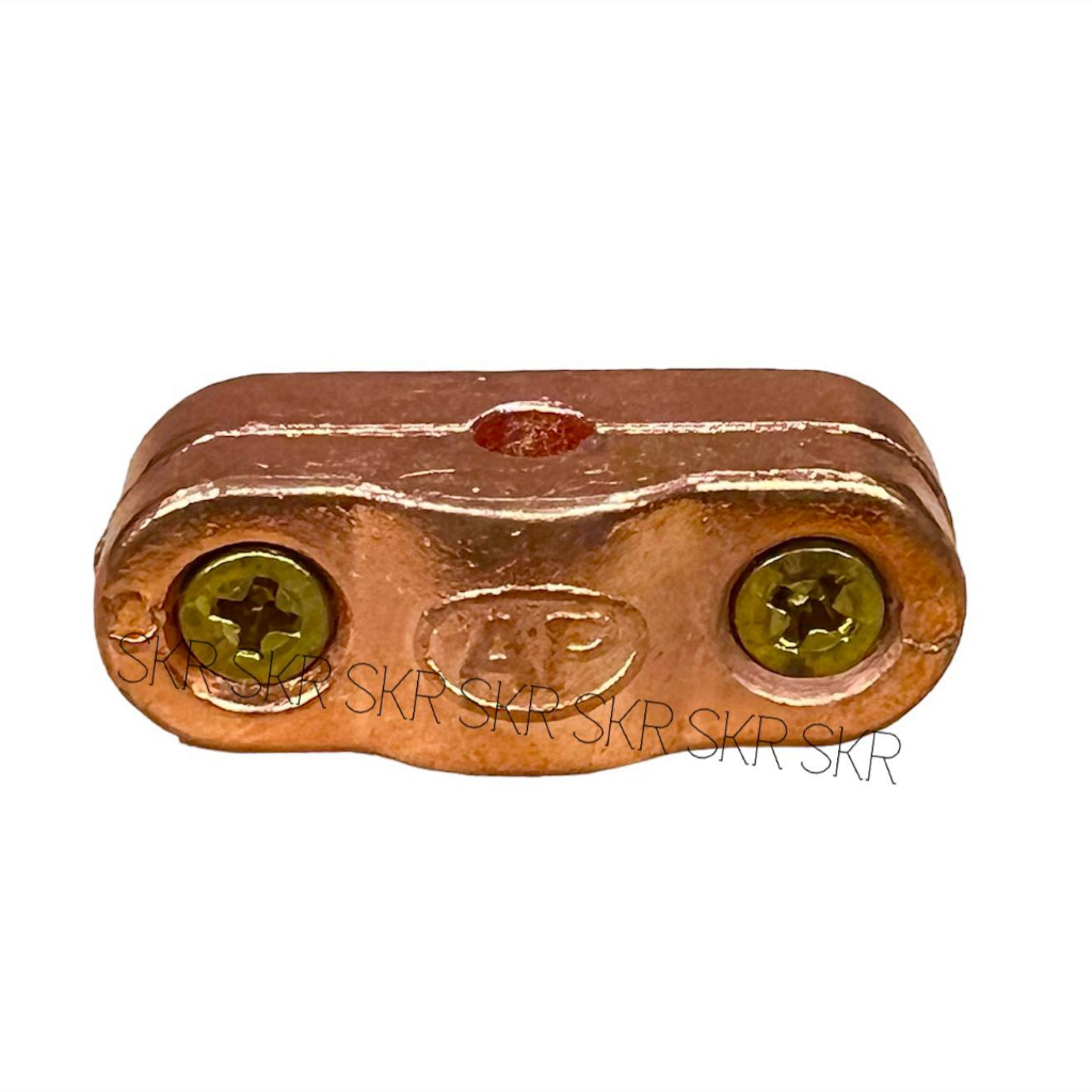 AP แคล้มรัดสายทองแดงเปลือย 25-35 Sq.mm. และ ซัพพอร์ท ( Cable Saddle Clamp ) แคล้มป์ปะกับ แคล้มจับ สายล่อฟ้า ฐานแคล้ม - รูปที่ 2