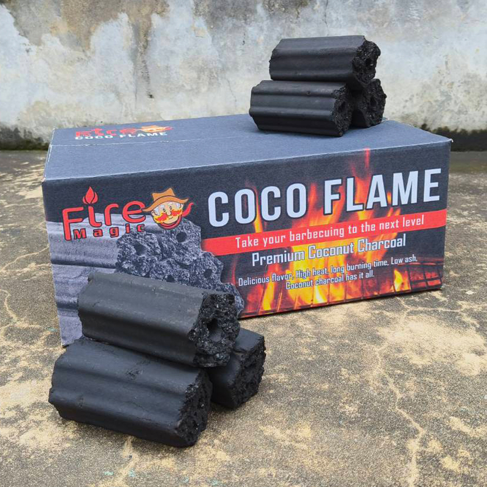 FIRE MAGIC- COCO FLAME Charcoal ถ่านอัดแท่ง ถ่านไม้ ถ่านปิ้งย่าง ถ่านหมูกระทะ ถ่านมะพร้าว Coconut Ch