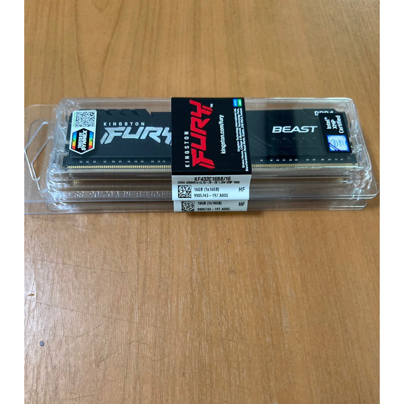 RAM PC DDR4 16GB/3200 (16*1) FURY BEAST Kingston [ของใหม่]