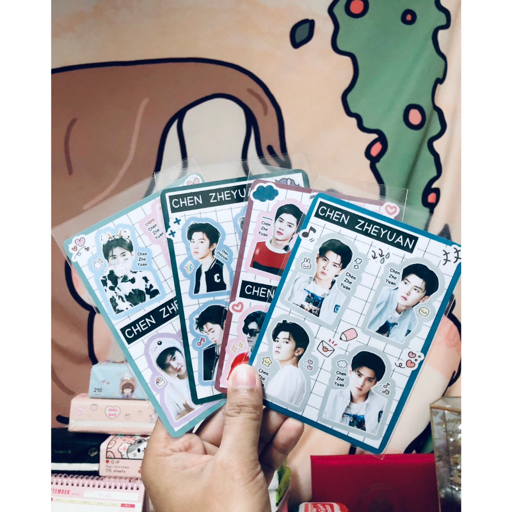 CHEN ZHEYUAN (เฉินเจ๋อหย่วน) ❤️ Sticker & พวงกุญแจ ❤️ สีสวย กันน้ำ
