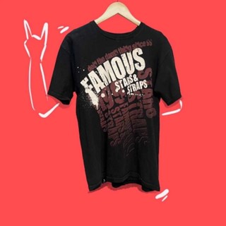 B1-007 เสื้อยืด Famous มือสอง มีตำหนิเล็กน้อย