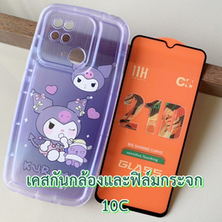 Case Redmi รุ่น 10C เคส และ ฟิล์มกระจก กันกระแทก ปกป้องกล้อง เคส ลายการ์ตูน แฟชั่น กันลื่น เคสมือถือ เรดมี redmi10c 10 c