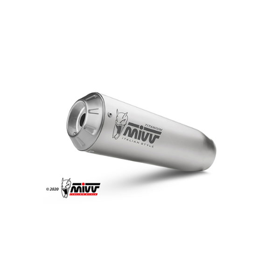 ปลายท่อ Mivv รูปแบบ ทรงท่อ X-M1 - TITANIUM และ BLACK