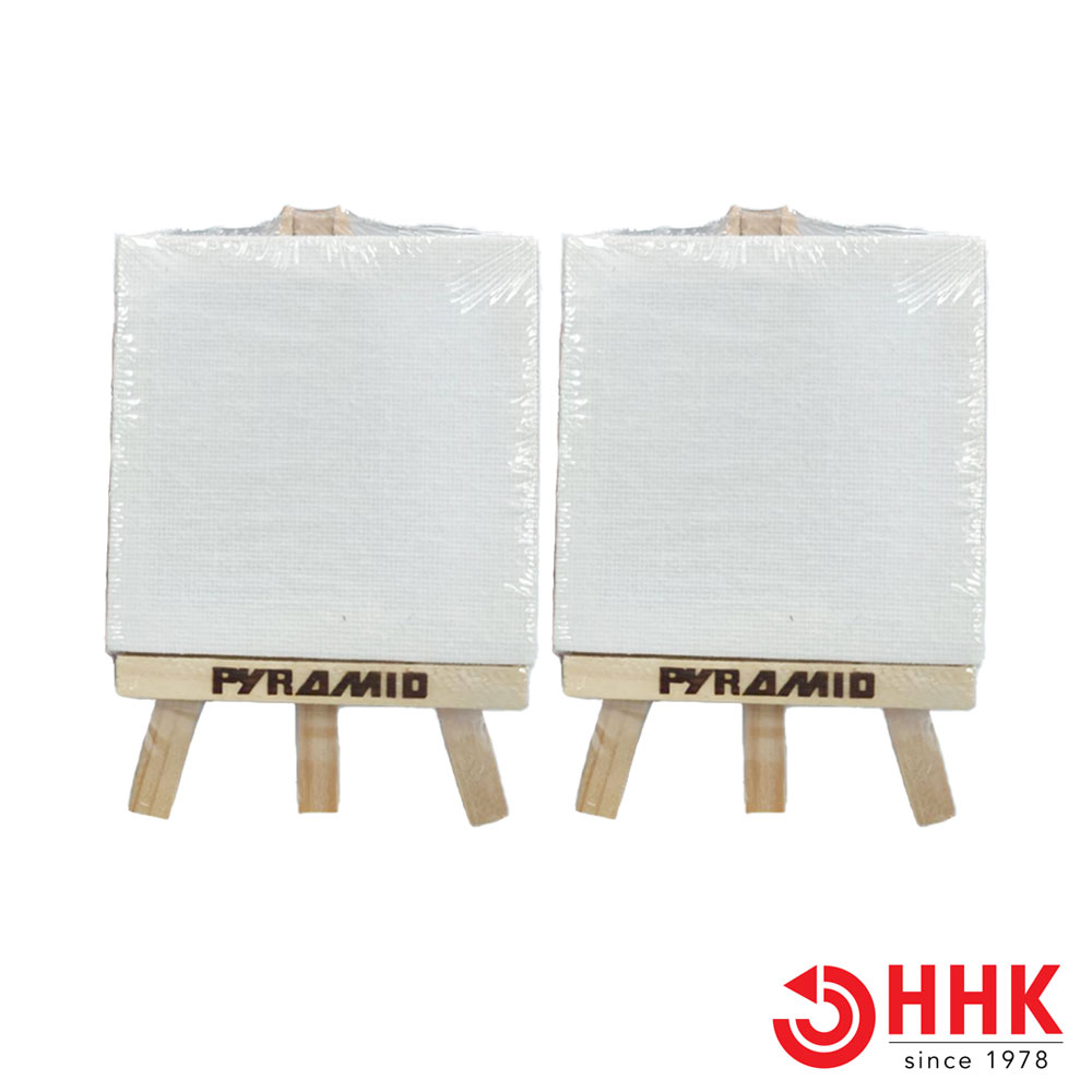 Pyramid Mini Easels ขาตั้งมินิพร้อมเฟรมผ้าใบ 1 ชุดมี 2 ชิ้น #660502
