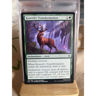 การ์ด MTG Kenrith’s Transformation Green Magic the Gathering EDH รุ่น ELD สภาพ Nm