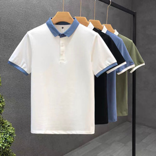 เสื้อโปโลสีพื้น เสื้อโปโล สำหรับผู้ชาย Men Polo Shirt