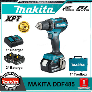 【โรงงานโดยตรง】สว่านไฟฟ้า Makita DDF485 18V เครื่องมือไฟฟ้าลิเธียมพลังงานสูงสว่านกระแทกมือสว่านไฟฟ้าในครัวเรือนแบบชาร์จไฟ