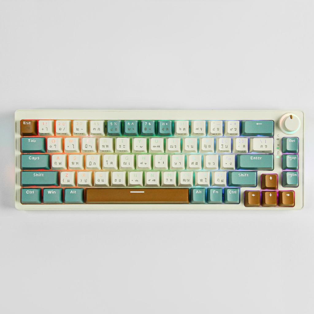 ⚡พร้อมส่งจากไทย⚡Zifriend ZA68 Mechanical Keyboard 68ปุ่ม คีย์บอร์ดไร้สาย คีย์บอร์ดเกมมิ่ง ไฟRGB23โหมด