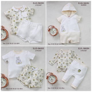 Elegant Kids by Lilsoft ชุดหล่อลูกชาย รอมเปอร์ ชุดหมี ชุดใส่เที่ยว ชุดแขนยาว cotton 100% Size.0-6/6-12/12-18