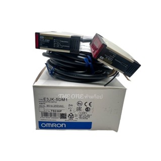 E3JK-5DM1{ 2ตัว ตามรูป} OMRON  เซ็นเซอร์อินฟราเรด 90-250vac ปกติเปิด