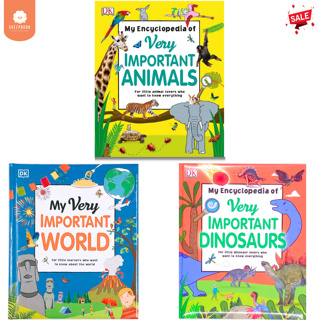 ความรู้ทั่วไป Childrens Encyclopedia:Dinosaurs/World/Animals เล่มหนา #Sheepbooksheepbook พร้อมส่ง