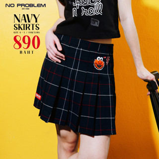 New Arrival กระโปรงผู้หญิง ANW.23403 -  NAVY SKIRT SESAME STREET COLLECTION