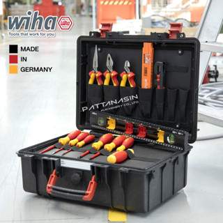 WIHA Tool case basic set L electric 18-pcs. 45530 ชุดกระเป๋าเครื่องมือสำหรับช่างมืออาชีพ