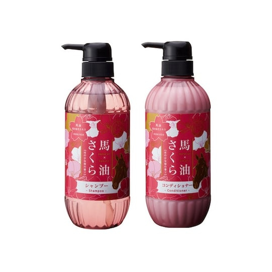 Horse Oil Sakura Shampoo and Conditioner