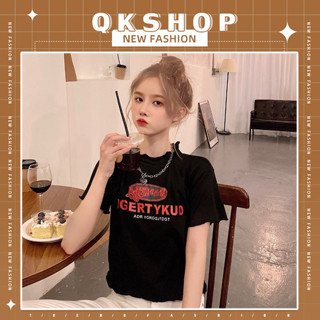 QKshop ขายดีมาก🔥เสื้อยืดแฟชั่นมาใหม่ เสื้อแขนสั้นสกรีนลายสวยๆ ผ้าดี ราคาโคตรดี การันตีความคุ้ม❤️