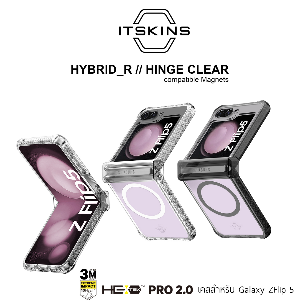 เคส ITSKINS Hybrid HINGE With Magnets - Samsung Galaxy Z Flip 5