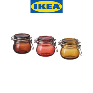 IKEA อิเกีย KRÖSAMOS เครือซามอส โถมีฝาปิด, หลากสี, 13 ซล.