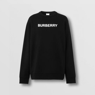 **do** เสื้อ B ur be r ry logo-print long-sleeve sweatshirt ใส่ได้ ชาย หญิง สินค้าใหม่ ของแท้